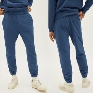 New Everlane The Track Pant Kingfisher Blue Men's XL NWOT Pockets Jogger Workout